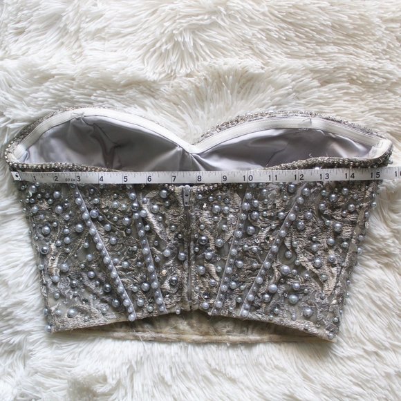 Clarisse 2-piece Prom Dress Silver/Grey - Picture 10 of 14